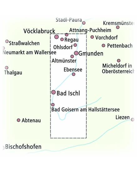 Cartographia- Salzkammergut - Traunsee kerékpáros térkép (PP1522)