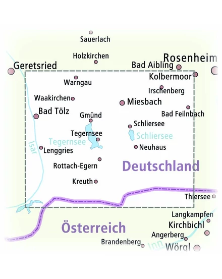 Cartographia- Tegernsee-Schliersee-Wendelstein-Bad Tölz-Miesbach kerékpáros térkép (PP1531)