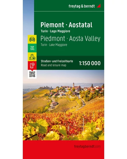 Cartographia Piemont és Aosta-völgy szabadidő- és autótérkép - Freytag 9783707921038