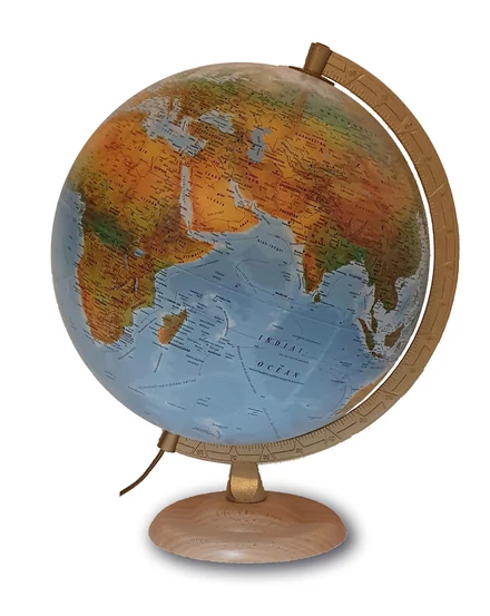 Cartographia Földgömb 30 cm - világító, duó, fatalpas 5708017002875