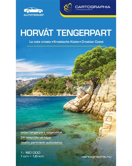 Cartographia Horvát tengerpart (Adria) térkép 9789633520369