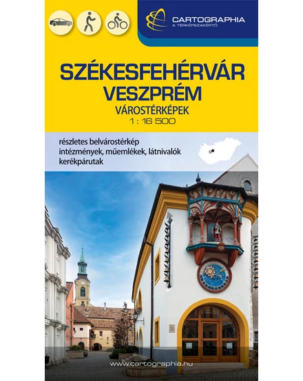 Cartographia Székesfehérvár, Veszprém várostérkép 9789633527139