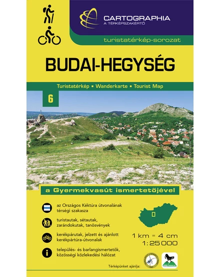 Cartographia Budai-hegység turistatérkép [6] 9789633527382