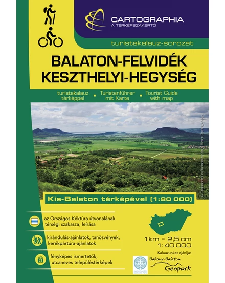 Cartographia Balaton-felvidék, Keszthelyi-hegység turistakalauz 9789633527511