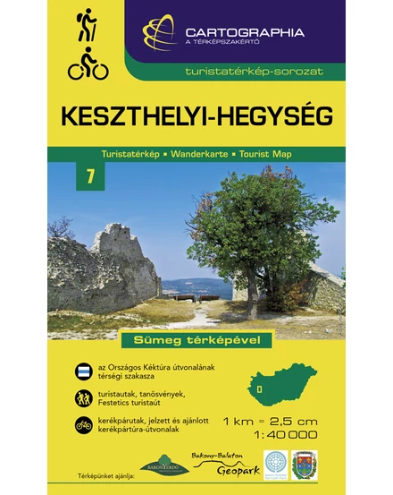 Cartographia Keszthelyi-hegység turistatérkép [7] 9789633538487