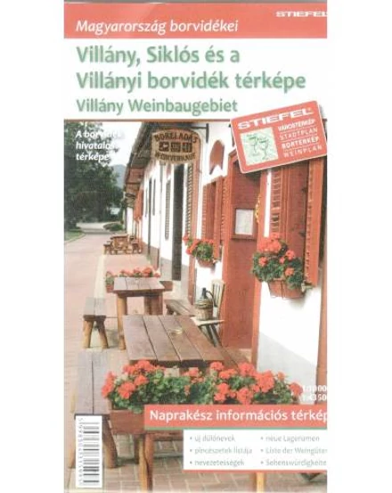 Cartographia Villány, Siklós és a Villányi borvidék térkép - Stiefel 5998504315995