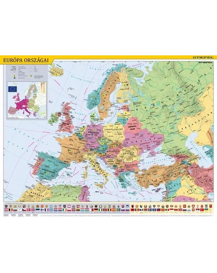 Cartographia Európa országai / Európa gyerektérkép DUO könyöklő - Stiefel 5998504317142