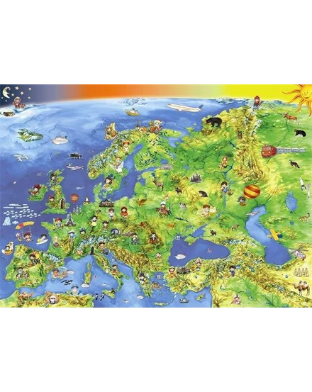 Európa országai / Európa gyerektérkép könyöklő