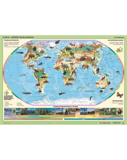 Cartographia Világ állatai/állatok élőhelye könyöklő - Stiefel 5998504317418
