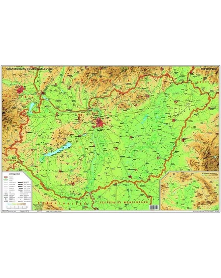 Cartographia Magyarország domborzata / Borvidékei és történelmi emlékhelyei DUO térkép 68 X 49 - Stiefel 9789638528322