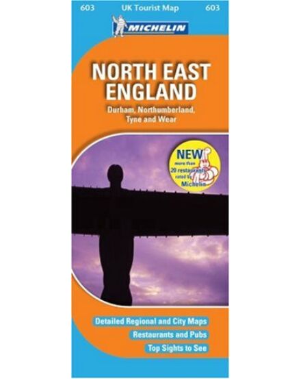 Cartographia Észak-Kelet Anglia, Nagy-Britannia turistatérkép (Michelin 0603) 9782067143395