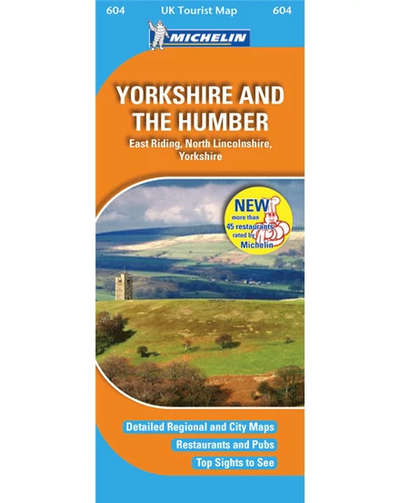 Cartographia Yorkshire, Humber - Nagy-Britannia turistatérkép (Michelin 0604) 9782067143401