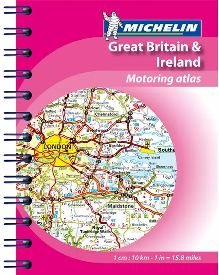 Cartographia Nagy-Britannia és Írország motoring miniatlasz 9782067156593