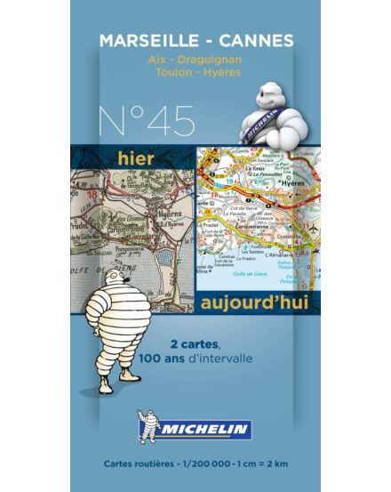 Cartographia Marseille-Cannes centenáriumi történelmi térkép (Michelin 8045) 9782067192300