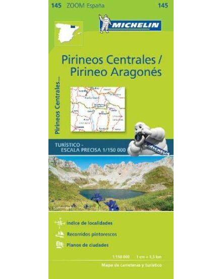 Cartographia Középső-Pireneusok - Spanyol Zoom (Michelin - 0145) 9782067218123