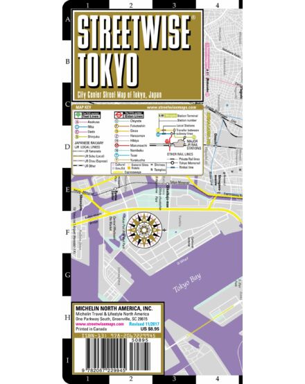 Cartographia Tokyo (streetwise) várostérkép 9782067229945