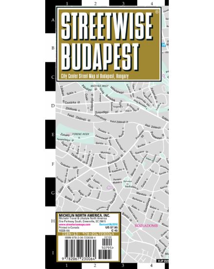 Cartographia Budapest (streetwise) várostérkép 9782067230064
