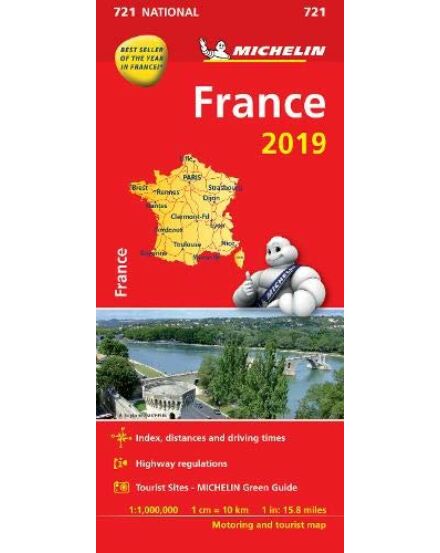 Cartographia Franciaország térkép (Michelin 0721) 9782067236547