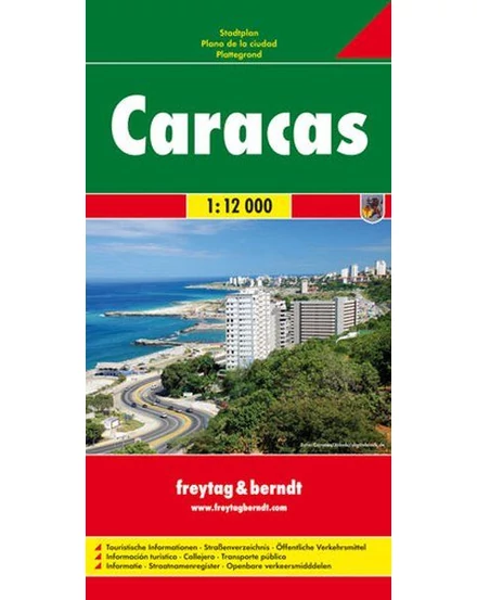 Cartographia Caracas várostérkép (Freytag) 9783707911084