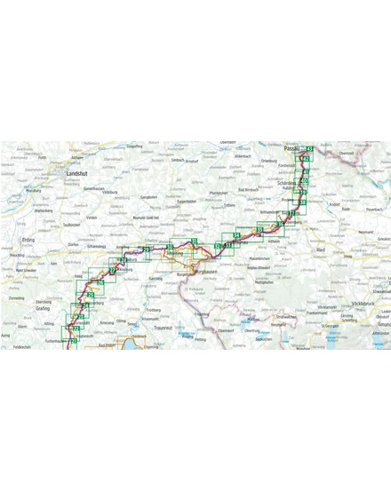 Cartographia Inn kerékpáros kalauz 2.  Innsbruck - Passau - Esterbauer - 9783711101082