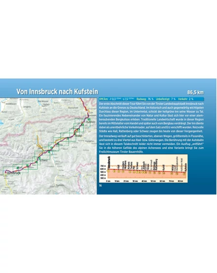 Cartographia Inn kerékpáros kalauz 2.  Innsbruck - Passau - Esterbauer - 9783711101082