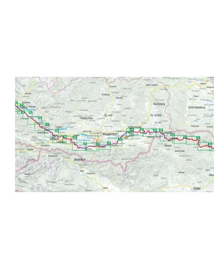 Cartographia Dráva kerékpáros kalauz 9783711101617