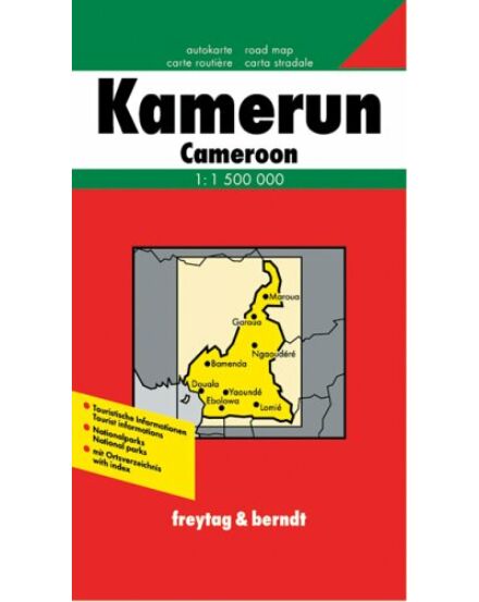 Cartographia Kamerun térkép (Freytag) 9783850842426