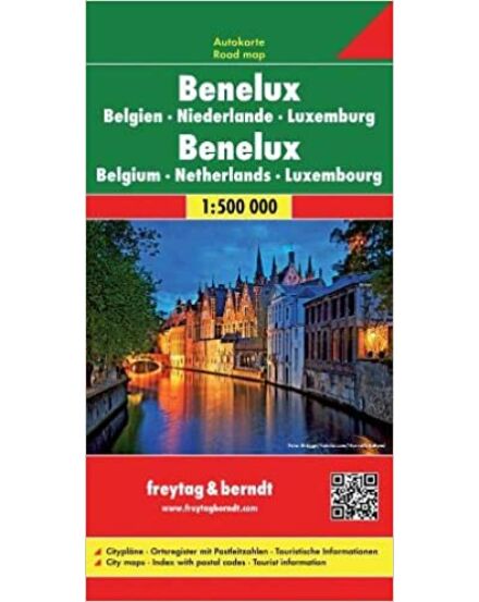 Cartographia Benelux államok autóstérképe (Freytag) 9783850842808