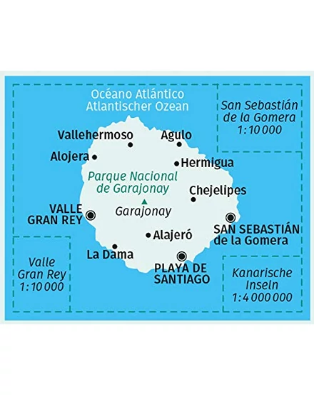 La Gomera turistatérkép