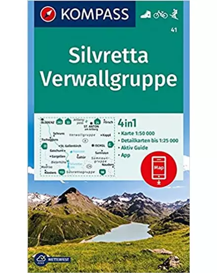 Cartographia Silvretta-Verwallgruppe turistatérkép 9783990444962