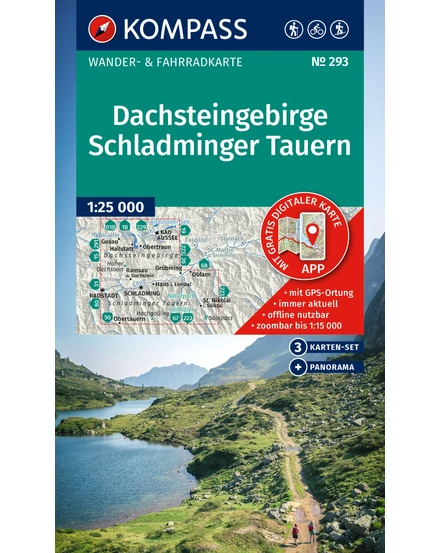 Cartographia K 293 Dachsteingruppe, Schladminger Tauern turistatérkép-9783991543800