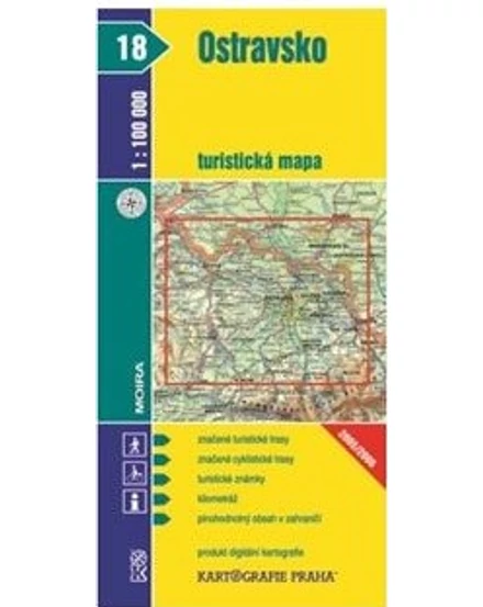 Cartographia TM 18 Ostrava és környéke turistatérkép 9788070118627
