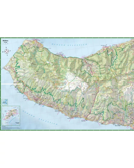 Madeira trekking térkép - Expressmap