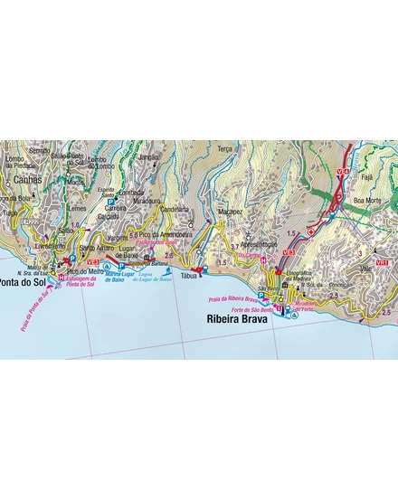 Madeira trekking térkép - Expressmap