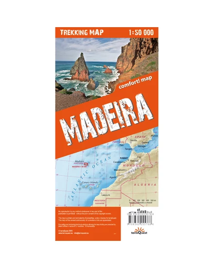 Madeira trekking térkép - Expressmap