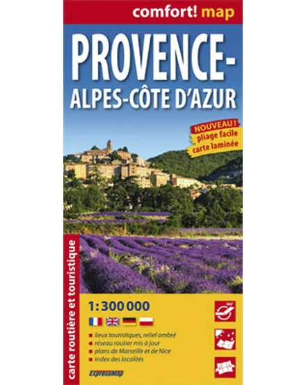 Cartographia - Provence, Alpok-Cote D'Azur Comfort térkép-9788375465587