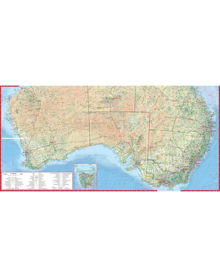 Ausztrália Comfort térkép - Expressmap