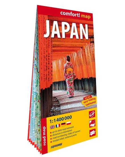 Cartographia Japán Comfort térkép- Expressmap-9788383558240