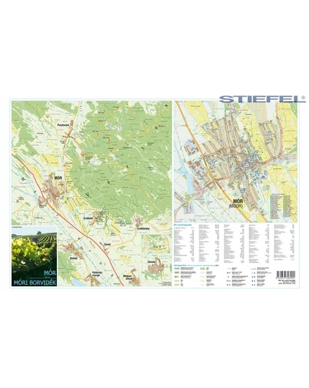 Cartographia Mór és a Móri borvidék térkép - Stiefel 9789637308994