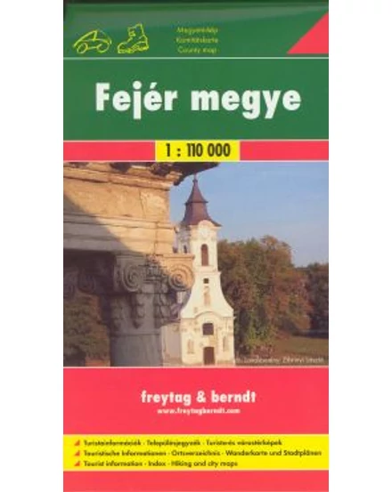 Cartographia Fejér megye térkép (Freytag) 9789639458482