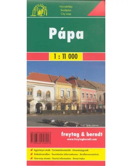 Cartographia Pápa várostérkép (Freytag) 9789639458918