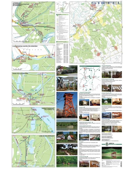 Gemenc és környéke turista és kerékpáros térkép
