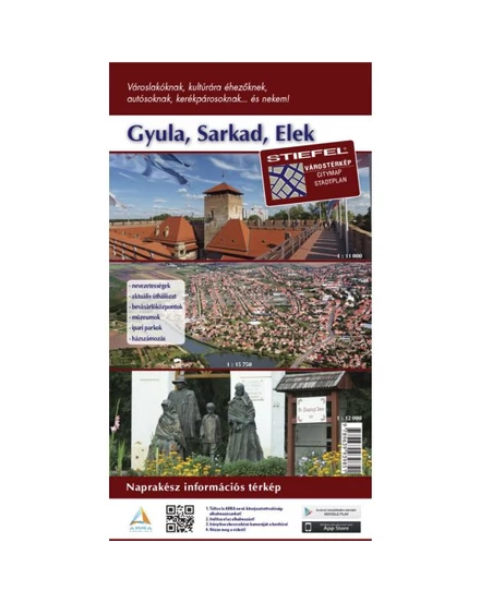 Cartographia Gyula - Sarkad - Elek várostérkép - Stiefel 9789639939851