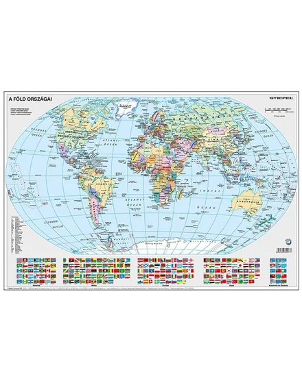 Cartographia Föld országai, kaparós világtérkép arany 84 x 57 - Stiefel 9789639939806