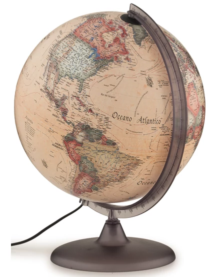 Cartographia  - Földgömb - antik, 30 cm átmérőjű, műanyagtalpas