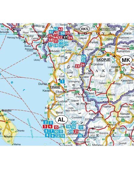 Albánia (Albanien) Rother túrakalauz RO 4530 (német) - 9783763345304