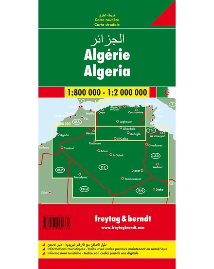 Cartographia - Algéria térképe - Freytag - 9783707909661
