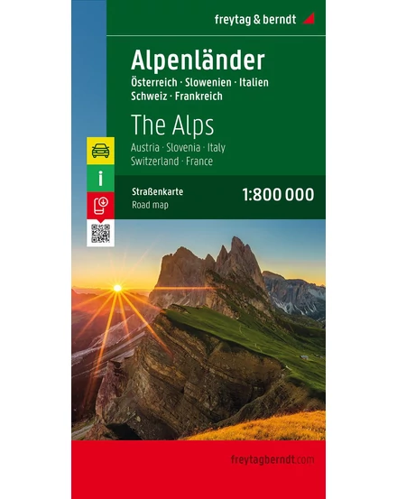 Cartographia Alpok országai térkép (Freytag) 9783707909401