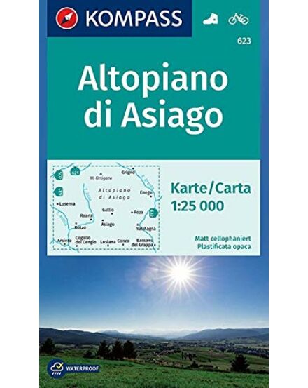 Cartographia K 623 Altopiano di Asiago, 1:25 000 turistatkp. 9783850265348