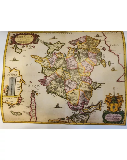 Cartographia Antik Zeelandia íves térkép 31 x 27 2000000009773